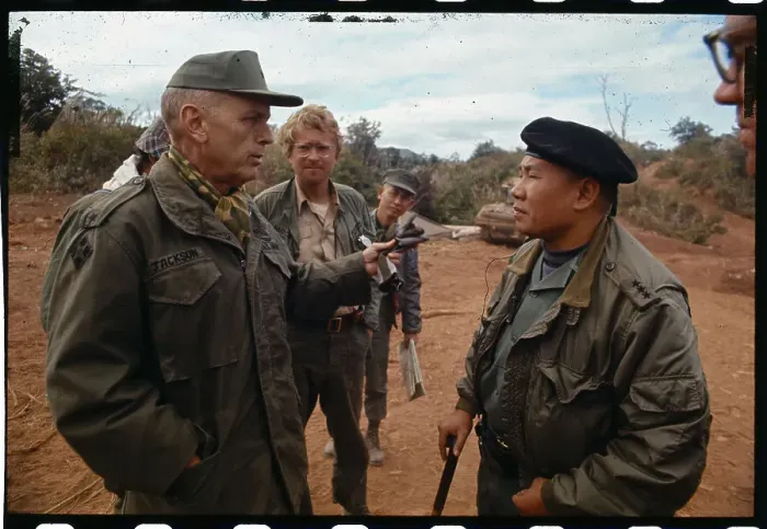 Framed Print : Lt. General Hoang Xuan Lam Conversing with Americans Framed Print : Lt. General Hoang Xuan Lam Conversing with Americans