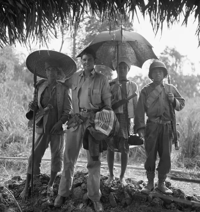 Framed Print : Lt. W / Natives Holding Spear, Gun, Umbrella Framed Print : Lt. W / Natives Holding Spear, Gun, Umbrella