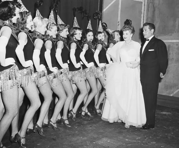 : Lucille Ball and Desi Arnaz with the Rockettes : Lucille Ball and Desi Arnaz with the Rockettes