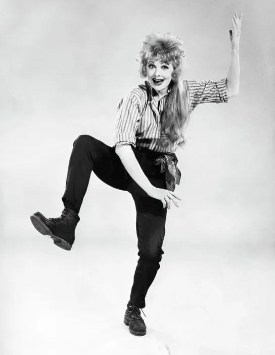 Framed Print : Lucille Ball Jumps in Wildcat Framed Print : Lucille Ball Jumps in Wildcat