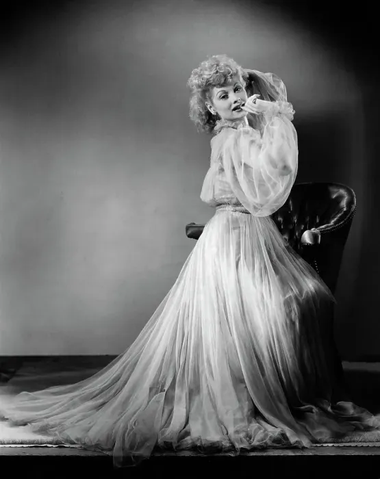 Framed Print : Lucille Ball in Long Chiffon Gown Framed Print : Lucille Ball in Long Chiffon Gown