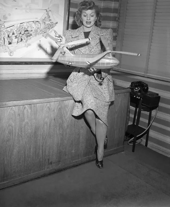 Framed Print : Lucille Ball is Miss Helicopter Framed Print : Lucille Ball is Miss Helicopter