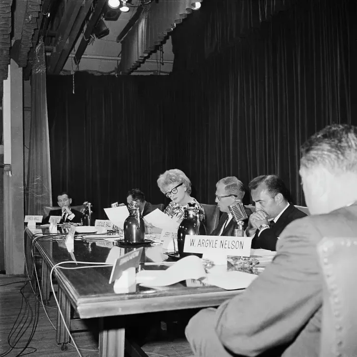 Framed Print : Lucille Ball Sitting in at the Annual Meeting Framed Print : Lucille Ball Sitting in at the Annual Meeting