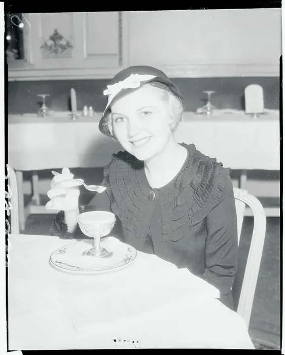 Framed Print : Lucille Lund Holding Spoon Framed Print : Lucille Lund Holding Spoon