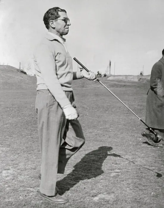 Framed Print : Lucky Luciano Playing Golf Framed Print : Lucky Luciano Playing Golf