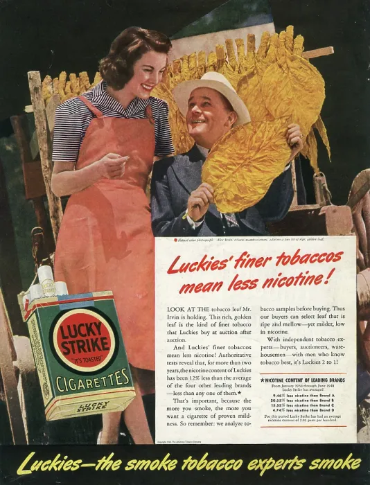 Framed Print : Lucky Strike Ad