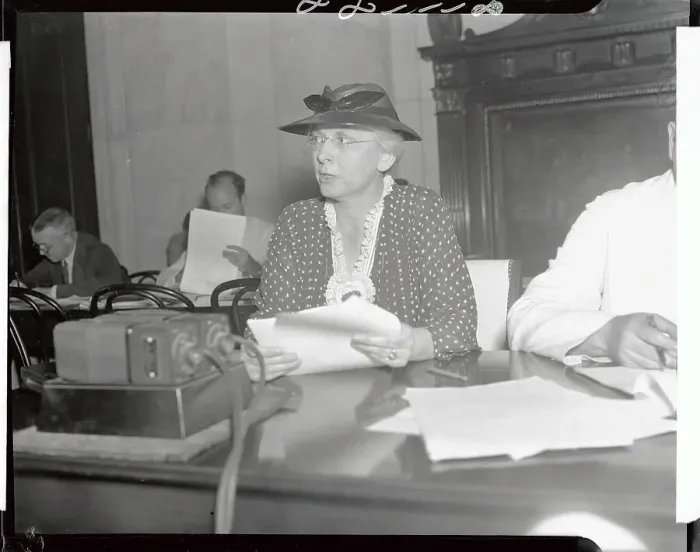 Framed Print : Lucy Randolph Mason During a Hearing Framed Print : Lucy Randolph Mason During a Hearing