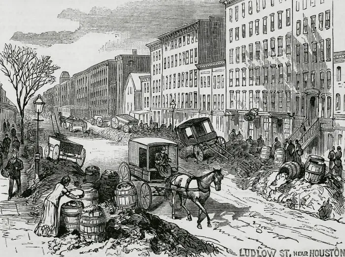 Framed Print : Ludlow Street, near Houston Framed Print : Ludlow Street, near Houston
