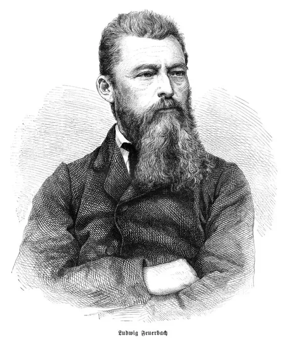 Framed Print : Ludwig Andreas von Feuerbach portrait 1872 Framed Print : Ludwig Andreas von Feuerbach portrait 1872