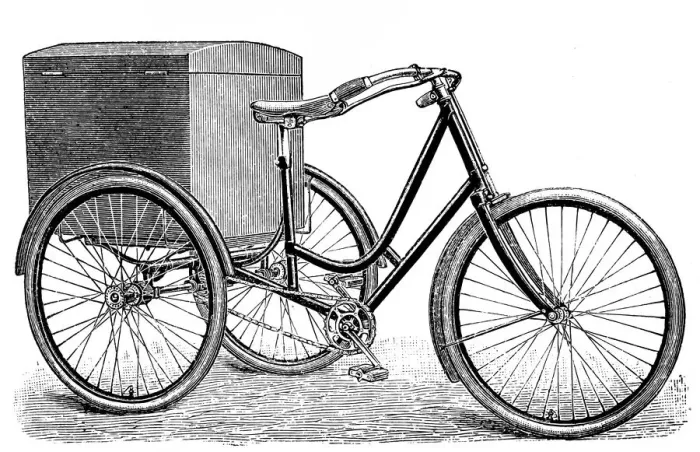 Framed Print : Luggage tricycle Framed Print : Luggage tricycle
