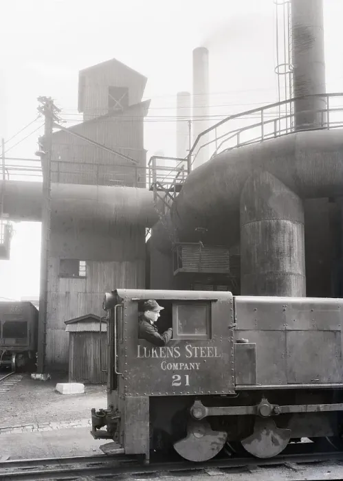 Framed Print : Lukens Steel Yard