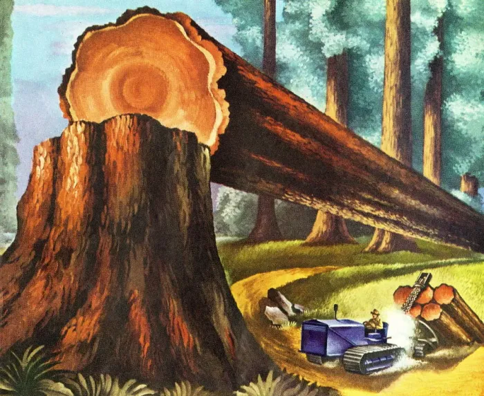 Framed Print : Lumber Industry Framed Print : Lumber Industry
