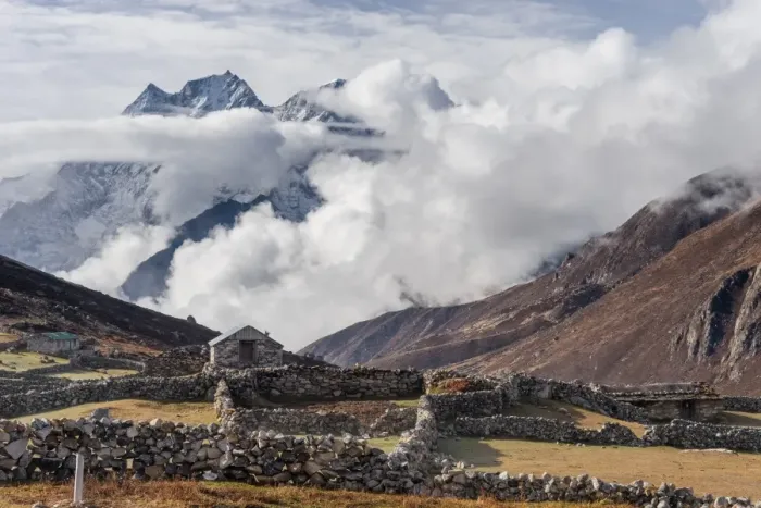 Framed Print : Lumde village, Everest region Framed Print : Lumde village, Everest region