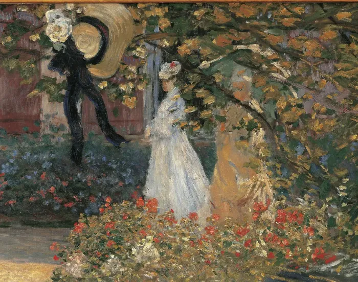 Framed Print : The Lunch. Decorative panel, by Claude Monet, 1873 - 1873, 19th Century, oil on canvas, cm 106 x 201 Framed Print : The Lunch. Decorative panel, by Claude Monet, 1873 - 1873, 19th Century, oil on canvas, cm 106 x 201