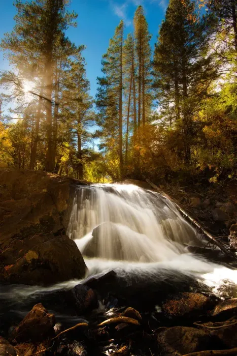 Framed Print : Lundy canyon falls Framed Print : Lundy canyon falls