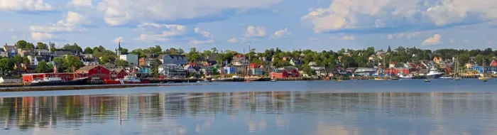 Framed Print : Lunenburg Panoramic stock photo Framed Print : Lunenburg Panoramic stock photo