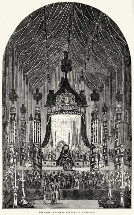 Framed Print : Lying in state of the Duke of Wellington Framed Print : Lying in state of the Duke of Wellington