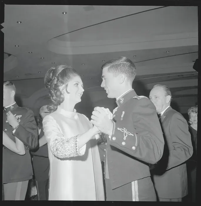 Framed Print : Lynda Bird Johnson Dancing with Charles Robb