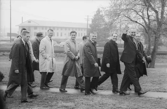 Framed Print : Lyndon B. Johnson to Discuss Federal-State Relations Framed Print : Lyndon B. Johnson to Discuss Federal-State Relations