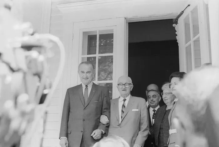 Framed Print : Lyndon B. Johnson and Harry Truman Framed Print : Lyndon B. Johnson and Harry Truman
