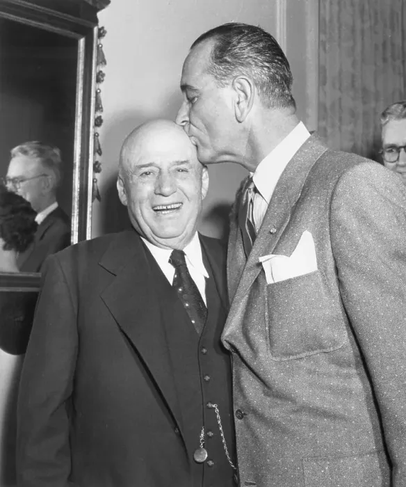 Framed Print : Lyndon B. Johnson Kisses Sam Rayburn Framed Print : Lyndon B. Johnson Kisses Sam Rayburn