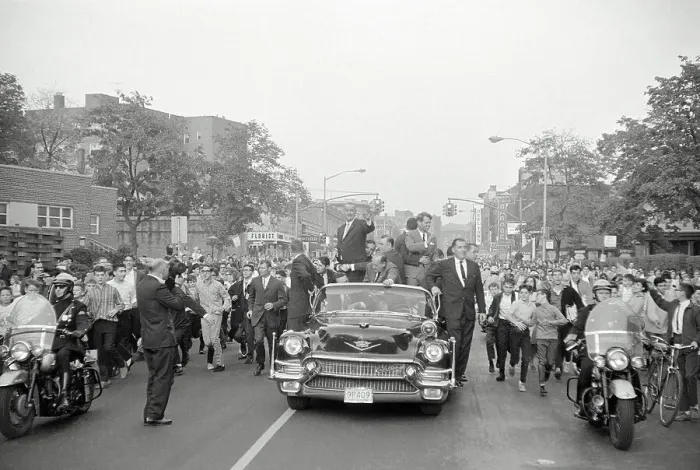 Framed Print : Lyndon B. Johnson and Robert Kennedy Campaigning Framed Print : Lyndon B. Johnson and Robert Kennedy Campaigning