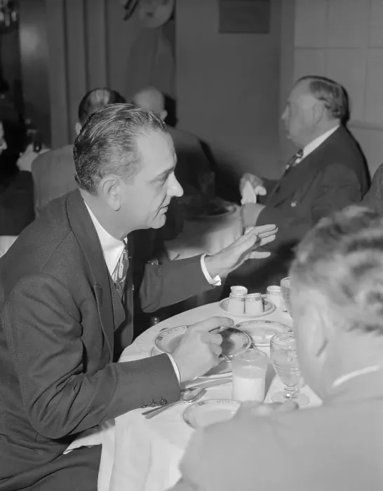 Framed Print : Lyndon B. Johnson Talking with Senate Member Framed Print : Lyndon B. Johnson Talking with Senate Member