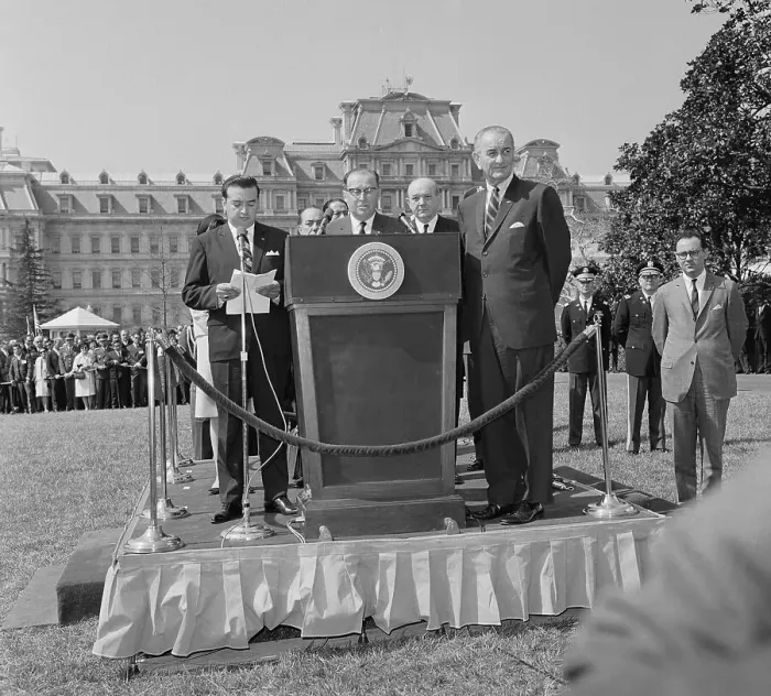 Framed Print : Lyndon Johnson, Alfredo Stroessner, Dean Rusk, and Others Framed Print : Lyndon Johnson, Alfredo Stroessner, Dean Rusk, and Others