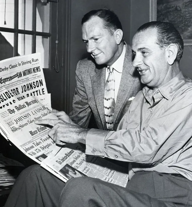 Framed Print : Lyndon Johnson and Brother Read Newspapers Framed Print : Lyndon Johnson and Brother Read Newspapers