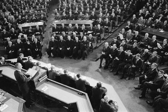 Framed Print : Lyndon Johnson Delivering His State of the Union Message Framed Print : Lyndon Johnson Delivering His State of the Union Message