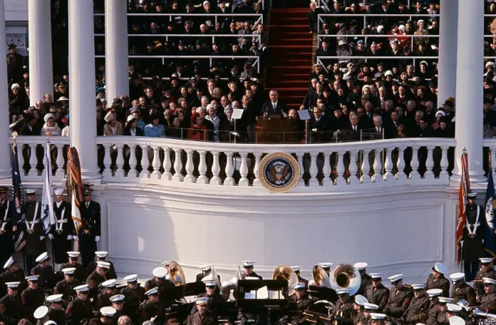 Framed Print : Lyndon Johnson Taking the Oath Framed Print : Lyndon Johnson Taking the Oath