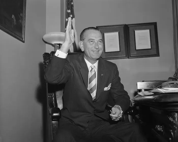 Framed Print : Lyndon Johnson Waving Hand Framed Print : Lyndon Johnson Waving Hand