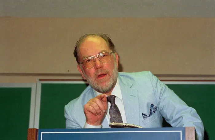 Framed Print : Lyndon LaRouche at Press Conference Framed Print : Lyndon LaRouche at Press Conference