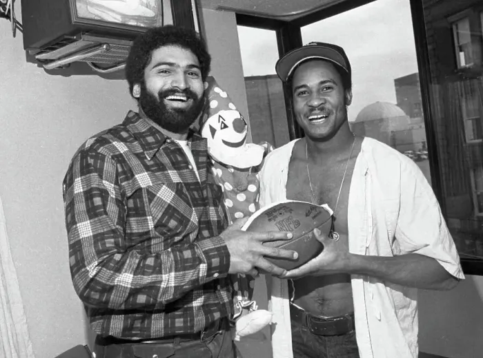 Framed Print : Lynn Swann And Franco Harris Framed Print : Lynn Swann And Franco Harris