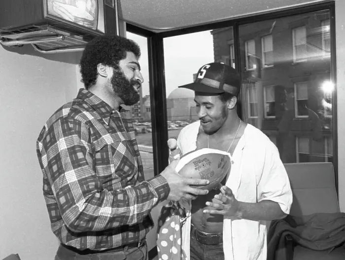 Framed Print : Lynn Swann And Franco Harris Framed Print : Lynn Swann And Franco Harris