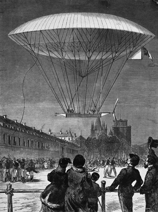 Framed Print : M. Dupuy De Lome'S Navigational Balloon Framed Print : M. Dupuy De Lome'S Navigational Balloon