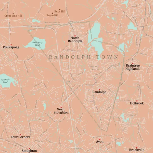 Street Map Of Randolph Ma 663 North Street, Randolph MA Walk Score