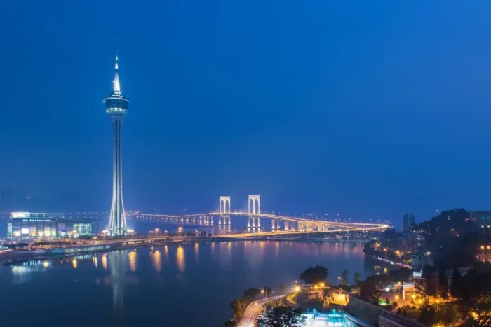 Framed Print : Macau tower and Sai Van Bridge Framed Print : Macau tower and Sai Van Bridge