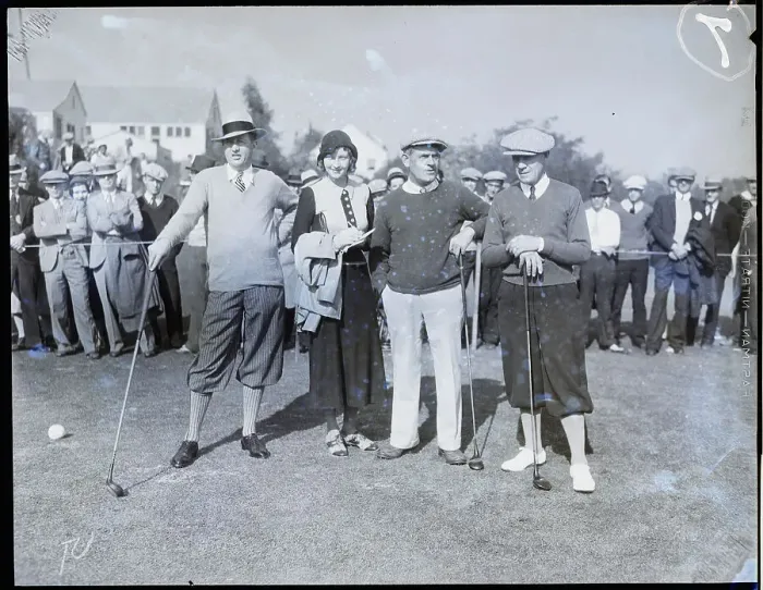 Framed Print : MacDonald Smith Posing with Fellow Golfers Framed Print : MacDonald Smith Posing with Fellow Golfers