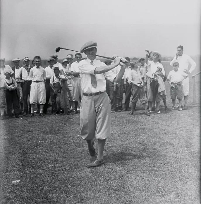 Framed Print : MacDonald Smith Swinging Golf Club Framed Print : MacDonald Smith Swinging Golf Club