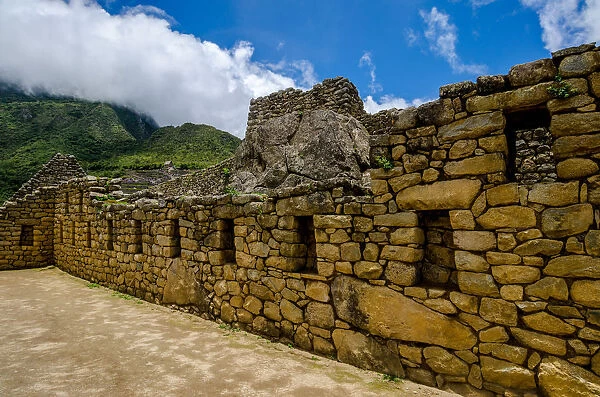 Machu Picchu Stone Buildings, Cusco, Peru
