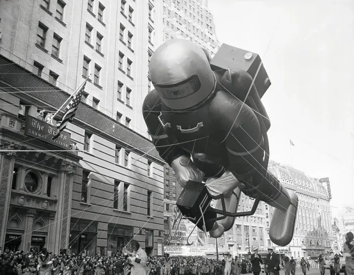 Framed Print : Macy's Thanksgiving Day Parade with Balloon Character Framed Print : Macy's Thanksgiving Day Parade with Balloon Character