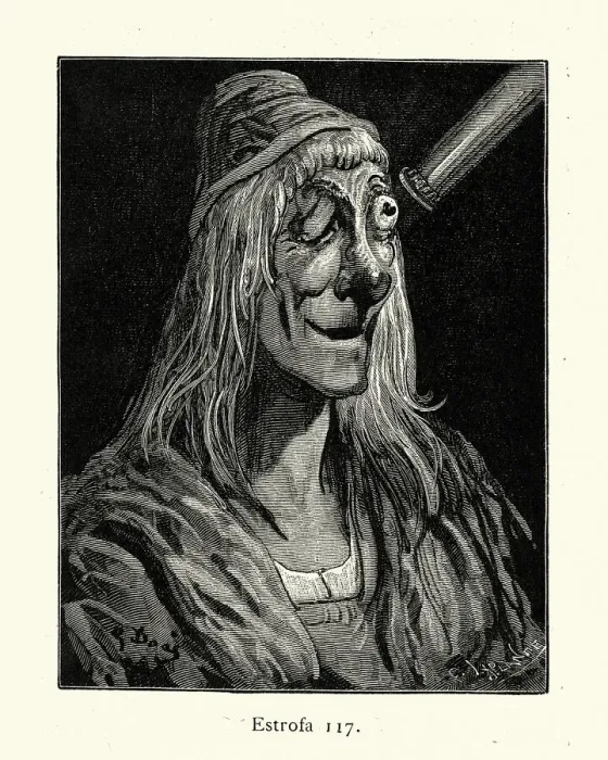 Framed Print : Mad eye astronomer looking through telescope, crazy eye, fantasy character Framed Print : Mad eye astronomer looking through telescope, crazy eye, fantasy character