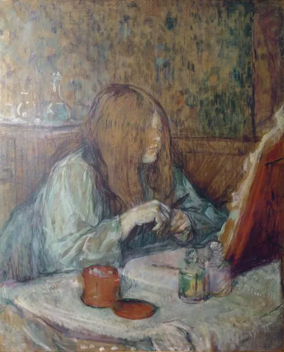 Framed Print : Madame Poupoule at toilet, by Henri de Toulouse-Lautrec, 1898, 19th Century, oil on board, 60, 8 x 49, 6 cm Framed Print : Madame Poupoule at toilet, by Henri de Toulouse-Lautrec, 1898, 19th Century, oil on board, 60, 8 x 49, 6 cm