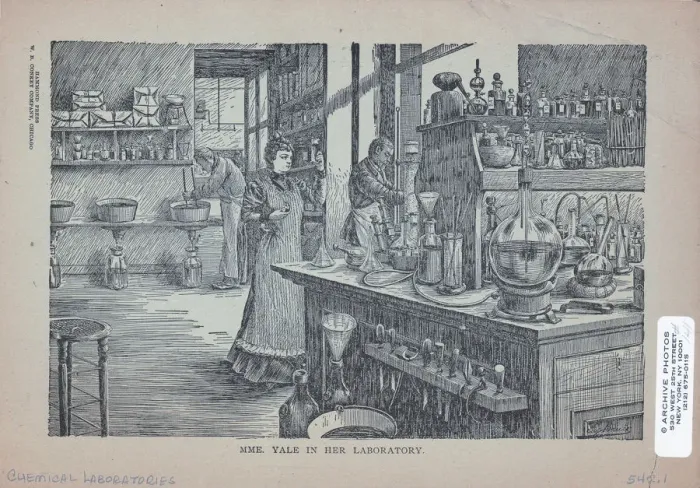 Framed Print : Madame Yale In Laboratory Framed Print : Madame Yale In Laboratory