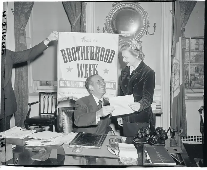 Framed Print : Madeleine Carroll Being Congratulated Framed Print : Madeleine Carroll Being Congratulated
