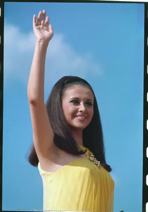 Framed Print : Madeline Hartog-Bel Waving to Troops Framed Print : Madeline Hartog-Bel Waving to Troops