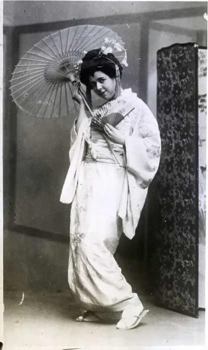 Framed Print : Madeline Keltie As Madame Butterfly Framed Print : Madeline Keltie As Madame Butterfly