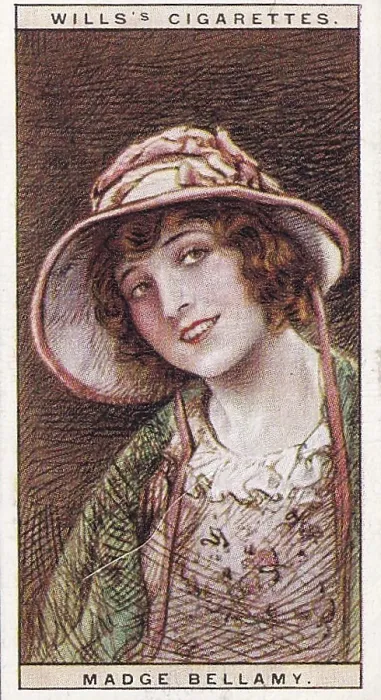 Framed Print : Madge Bellamy, Cinema Stars series, H O Will's collectible tobacco card, 1928