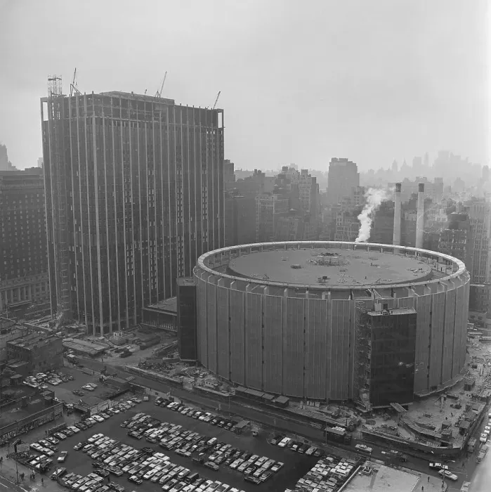 Framed Print : Madison Square Garden Nearing Completion Framed Print : Madison Square Garden Nearing Completion